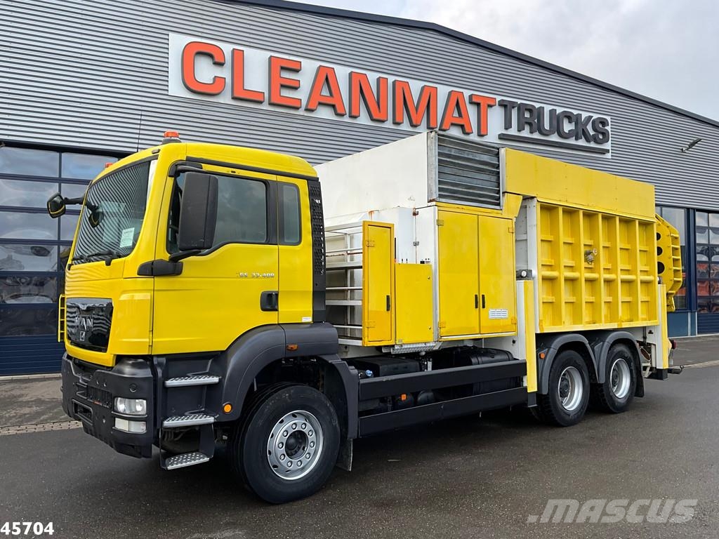 MAN TGS 33.480 6x4 MTS Saugbagger 8 m³ Paine-/imuautot