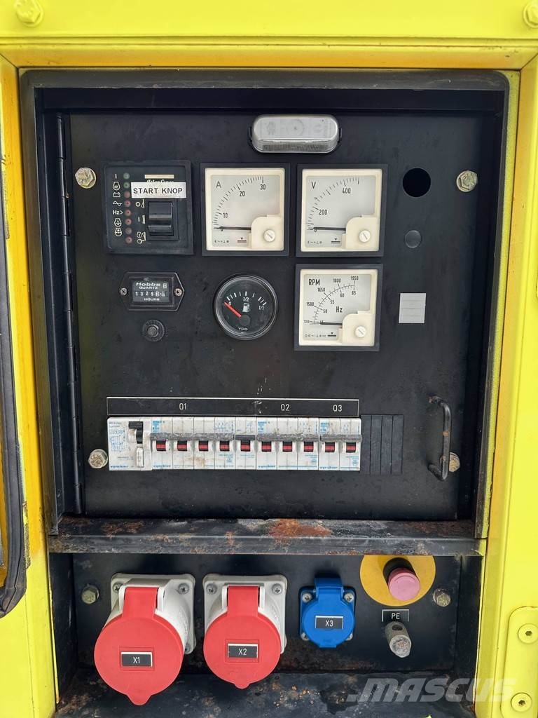 Atlas Copco Unique generator with light pole on trailer! Diesel Generators
