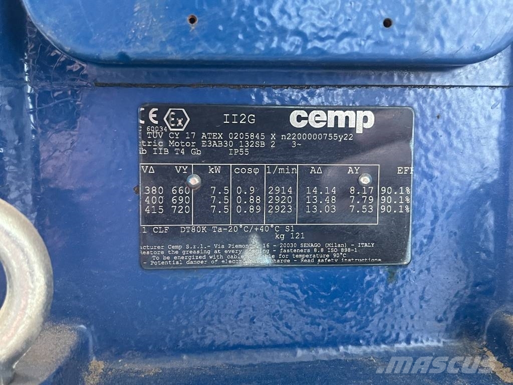 CEMP Electric Motor ATEX 400V 7,5kW 2900RPM Motores
