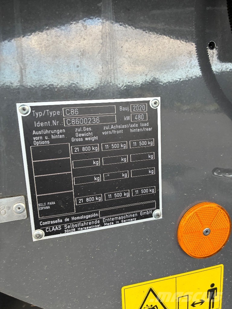 CLAAS Lexion 8800 4WD Maaidorsmachines
