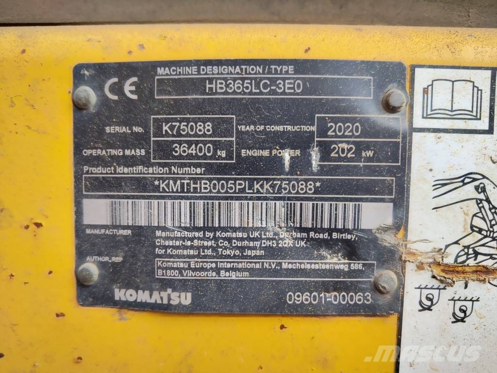Komatsu HB 365 LC-3 Hybrid 履带挖掘机