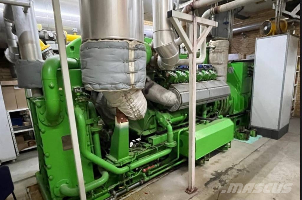 Jenbacher Werke J412 Generator 1500 KVA BHKW Stromaggregat GAS مولدات غاز