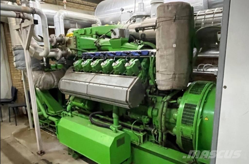 Jenbacher Werke J412 Generator 1500 KVA BHKW Stromaggregat GAS مولدات غاز