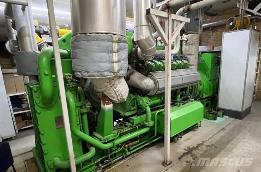 Jenbacher Werke J412 Generator 1500 KVA BHKW Stromaggregat GAS مولدات غاز