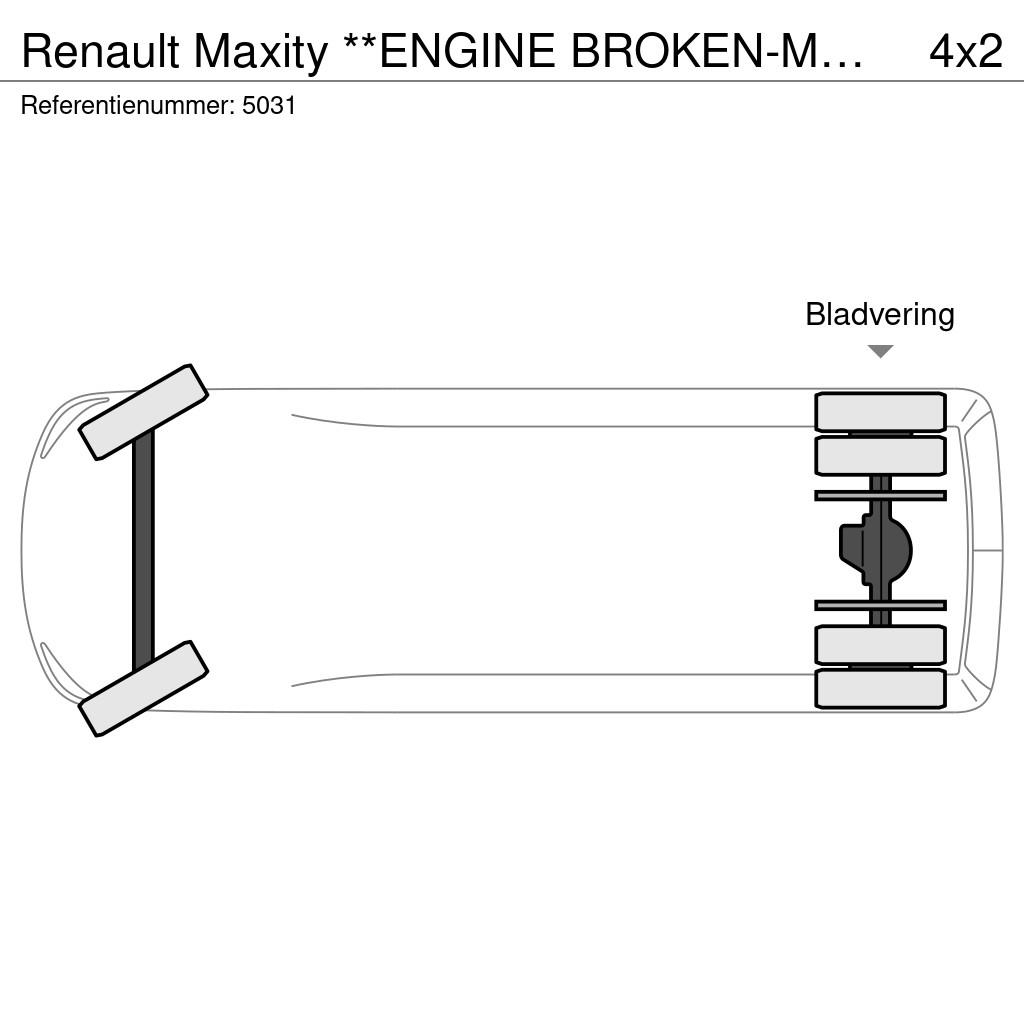 Renault Maxity **ENGINE BROKEN-MOTORSHADEN-MOTEUR HS** Tiptrailere
