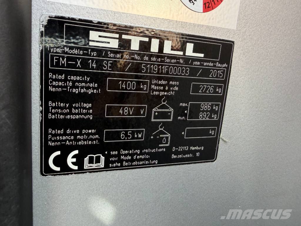 Still FM-X 14 SE Stivuitor cu catarg retractabil