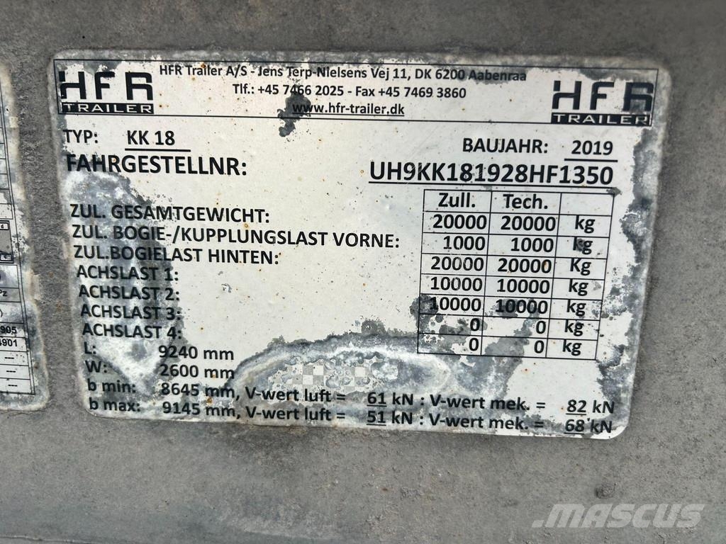 HFR KK18 LIFTING AXLE + BOX HEATING Hűtős