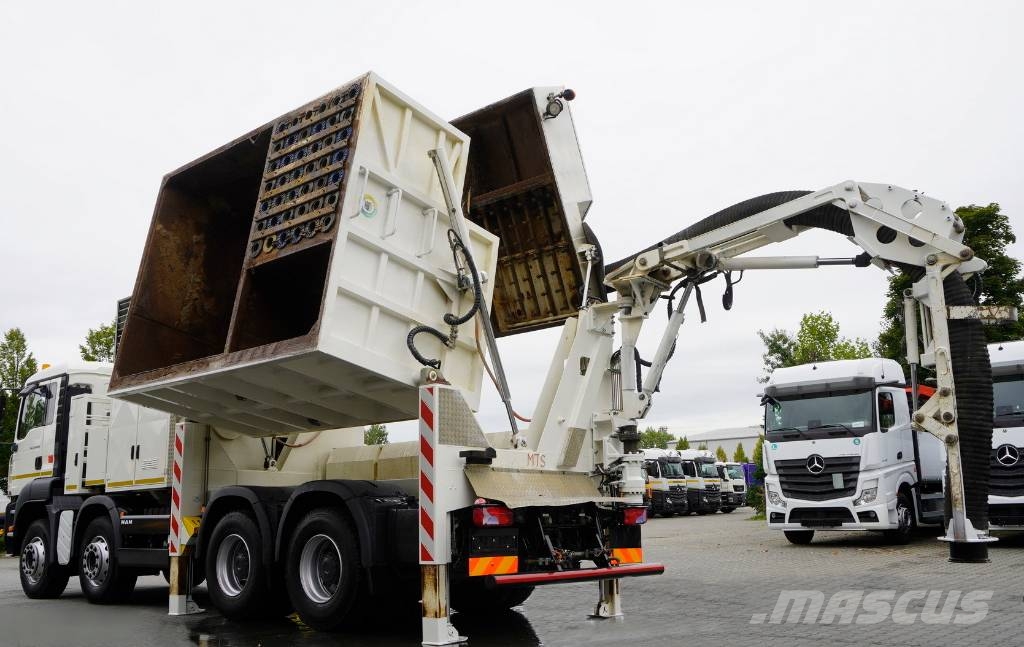 MAN TGA 35.440 8×4 / SB-106 vacuum excavator Specialūs ekskavatoriai