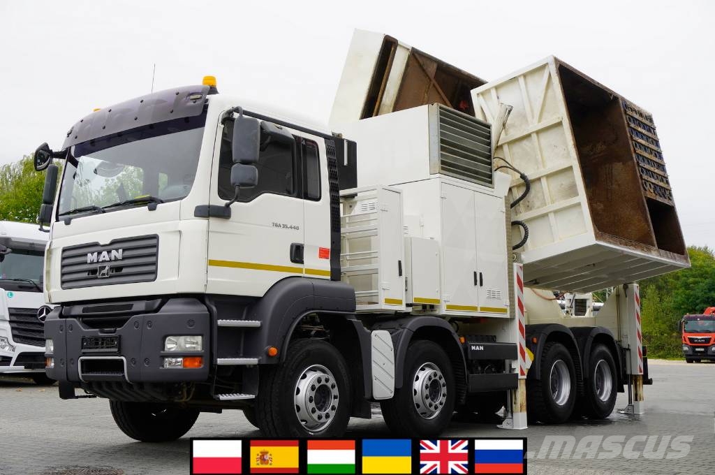 MAN TGA 35.440 8×4 / SB-106 vacuum excavator Specialūs ekskavatoriai
