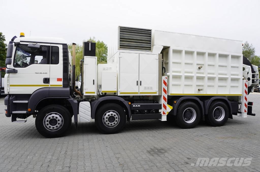 MAN TGA 35.440 8×4 / SB-106 vacuum excavator Specialūs ekskavatoriai