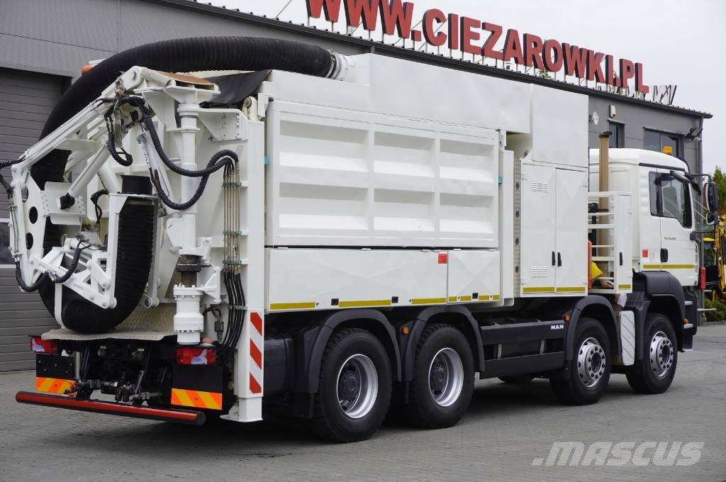 MAN TGA 35.440 8×4 / SB-106 vacuum excavator Specialūs ekskavatoriai
