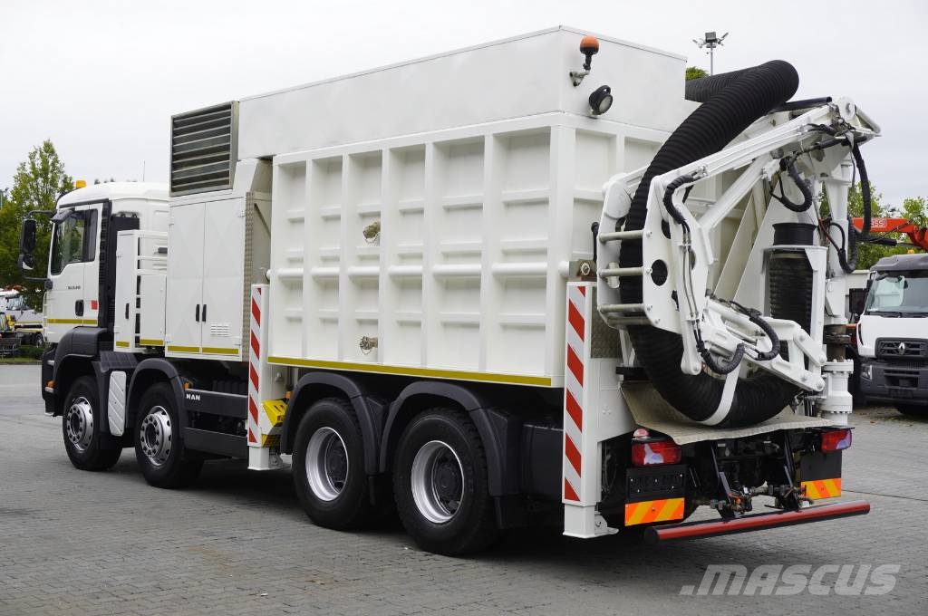 MAN TGA 35.440 8×4 / SB-106 vacuum excavator Specialūs ekskavatoriai
