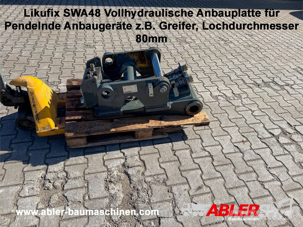 Liebherr SWA48 Vollhydr. Anbauplatte 80mm Schnellwechsler