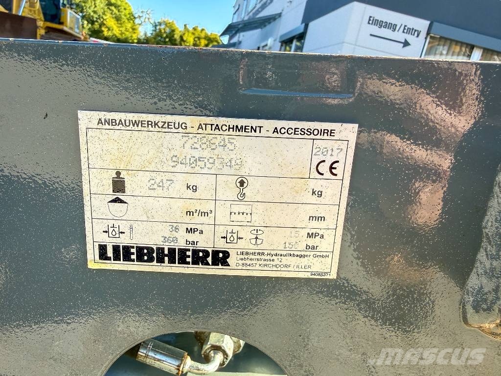 Liebherr SWA48 Vollhydr. Anbauplatte 80mm Schnellwechsler