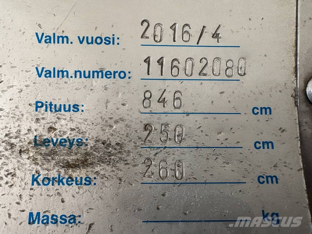 Scania P 250 KSA-kori + PL-Nostin شاحنات ذات هيكل صندوقي