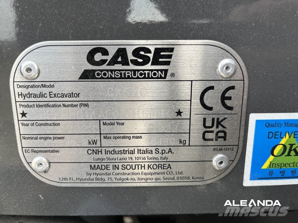 CASE CX 57 C Мини екскаватори < 7 т