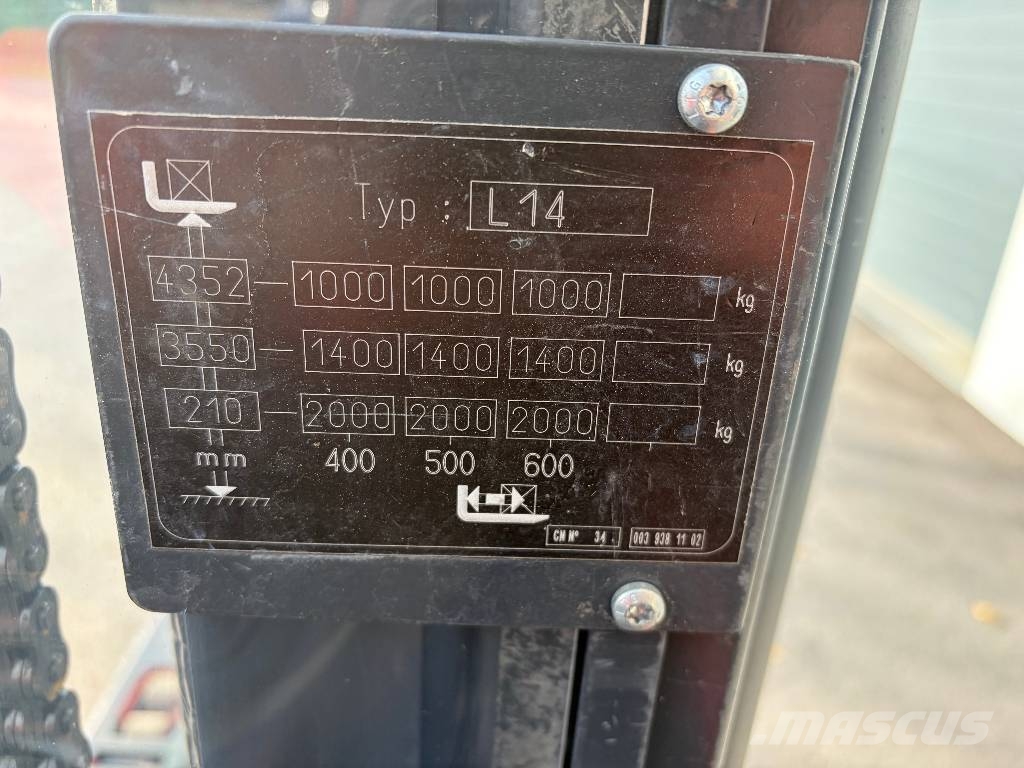 Linde L 14 Deichselstapler Ručni električni viljuškar
