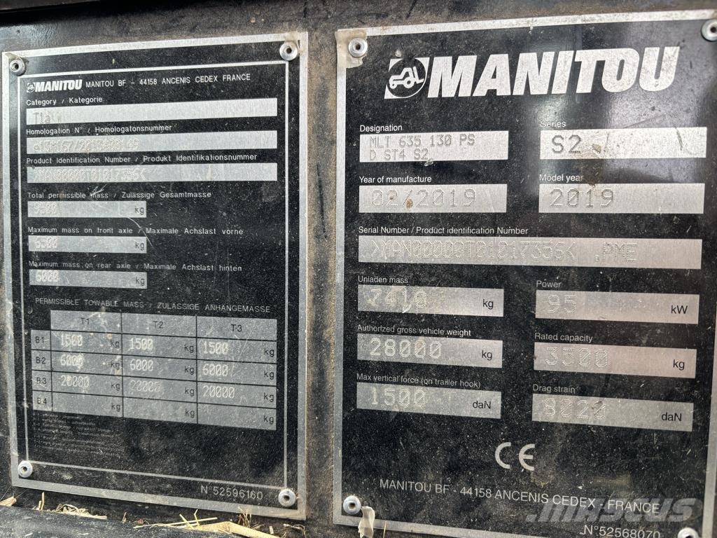 Manitou MLT 635-130 PS+ 農業用伸縮臂裝載機