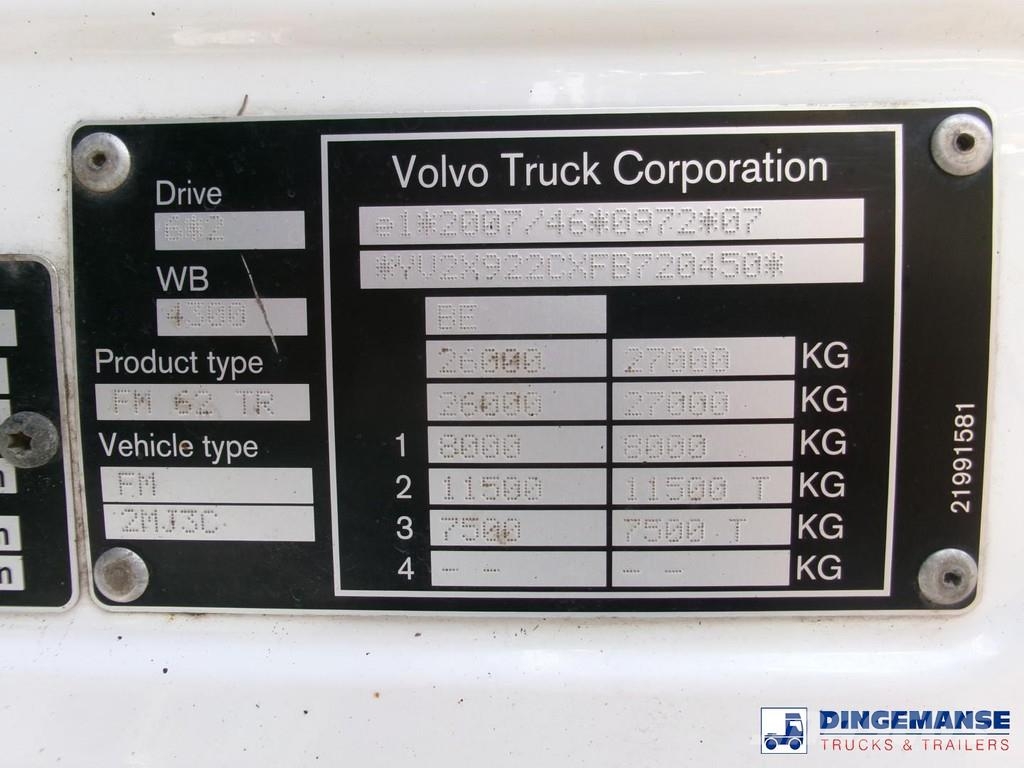 Volvo FM 380 6X2 fuel tank 20.6 m3 / 4 comp Цистерна