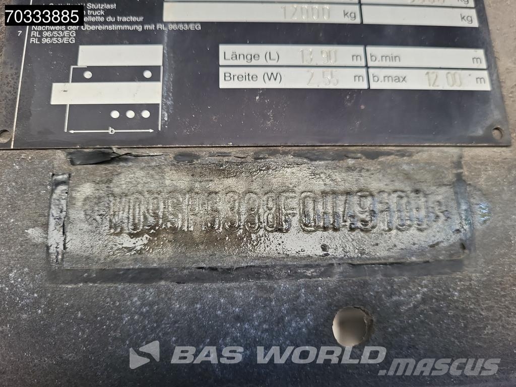 H&W NUTZFAHRZEUG-TECHNIK HWDPSS38 Hydr. Loading Floor نصف مقطورات بباب جانبي
