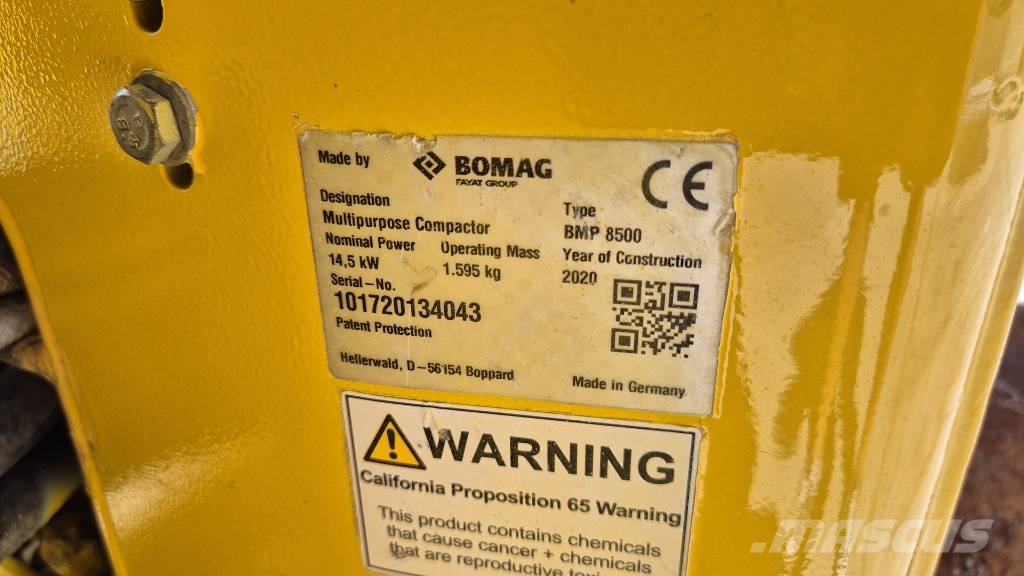 Bomag BMP8500 - YEAR 2020 - 705 WORKING HOURS Cilindros Compactadores tandem