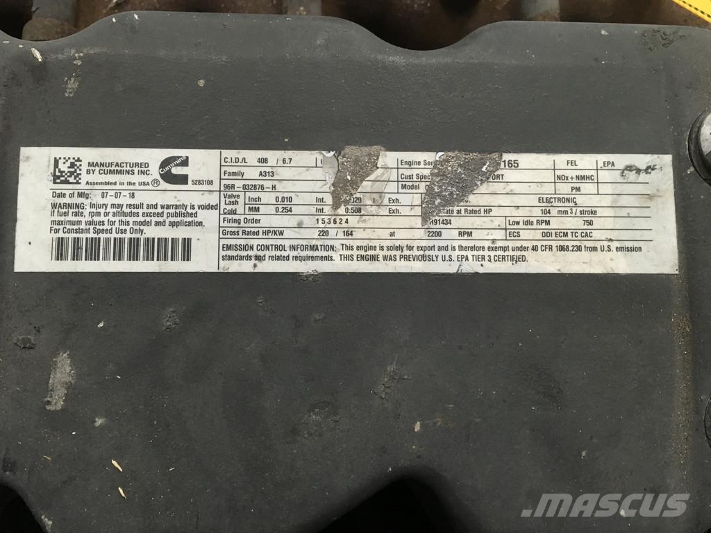 Cummins QSB6.7 COMMONRAIL USED Engines