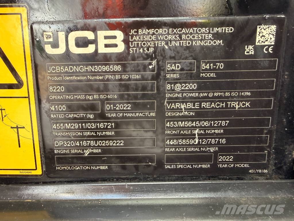 JCB 541-70 Sollevatori telescopici