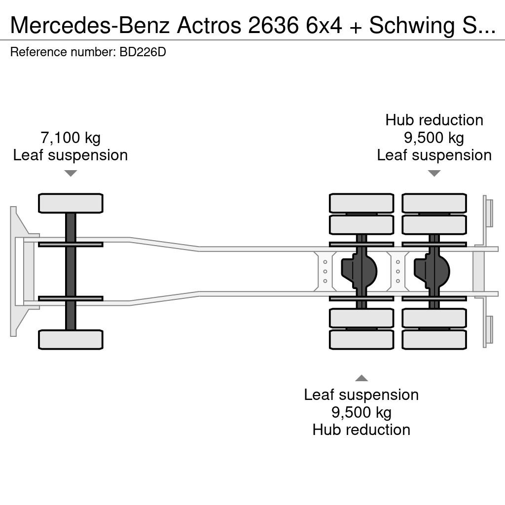 Mercedes-Benz Actros 2636 6x4 + Schwing S 24 ZR Betonpomp / Conc Бетононасосы