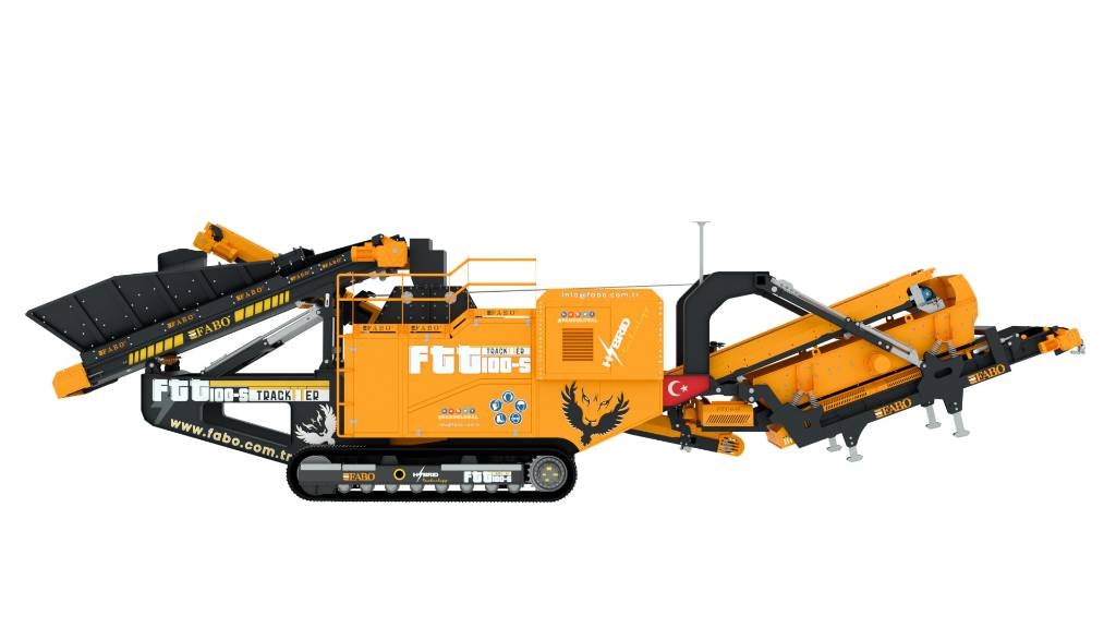 Fabo FTT-100-S Concasseur à Percussion Tertiaire Mobile Mobile crushers