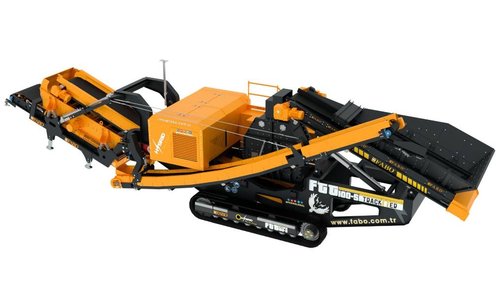 Fabo FTT-100-S Concasseur à Percussion Tertiaire Mobile Mobile crushers