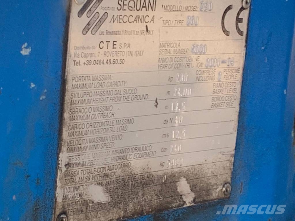 SEQUANI CTE ZED 26.J Truck mounted aerial platforms