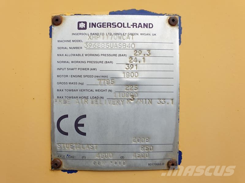 Ingersoll Rand XHP 1170 WCAT Kompressoren