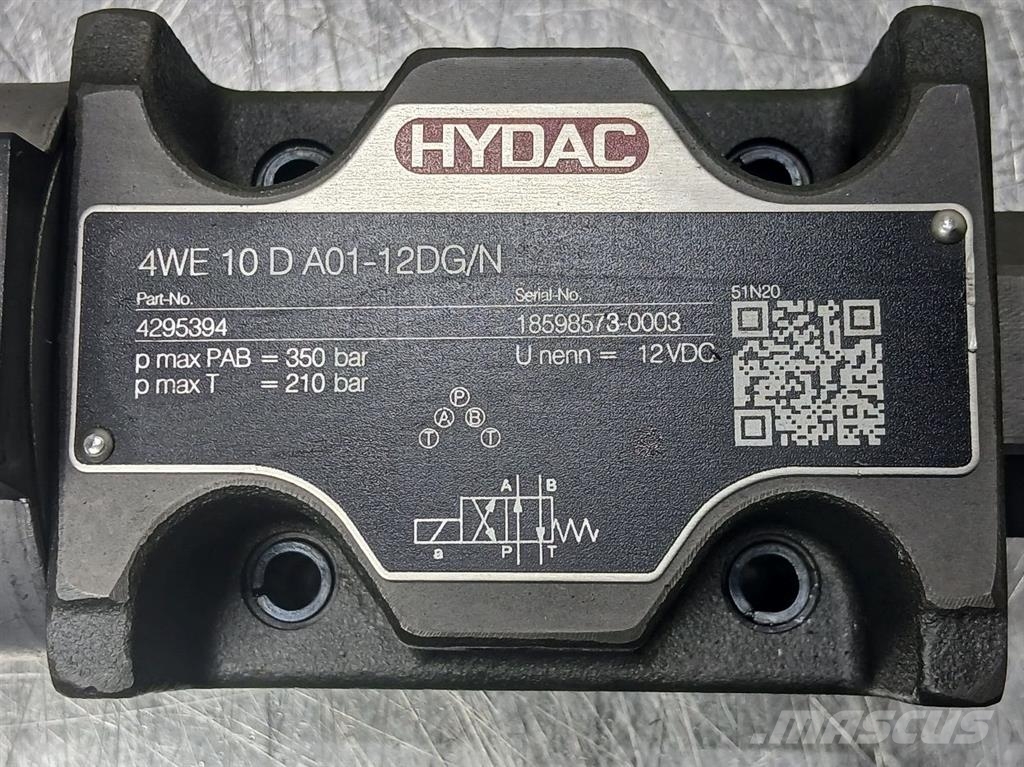  Hydac 4WE10DA01-12DG/N-4295394-NG10 4/2 Valve 12V هيدروليات