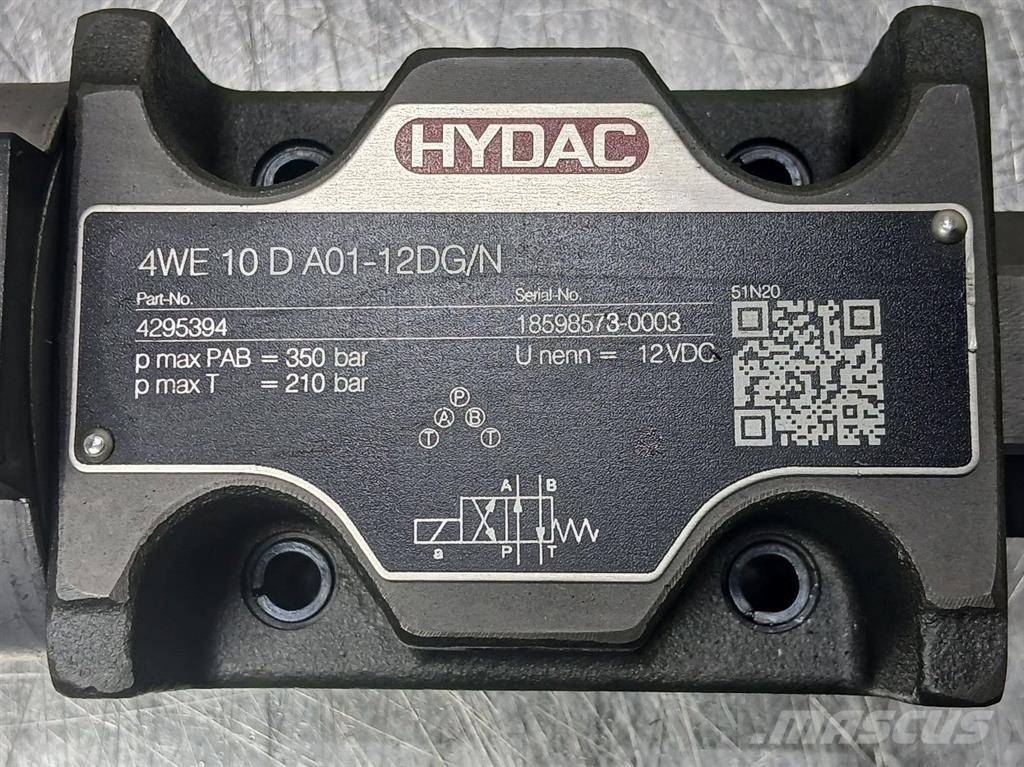 Hydac 4WE10DA01-12DG/N-4295394-NG10 4/2 Valve 12V Гидравлическая система