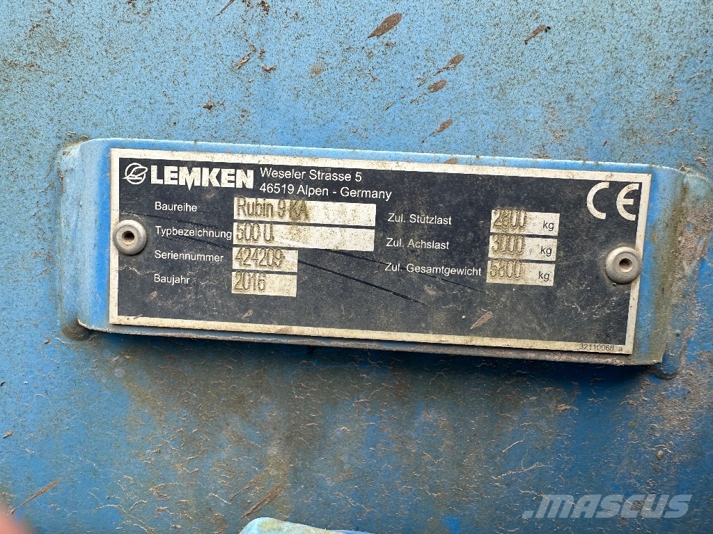 Lemken Rubin 9/500 K U A Crover crop