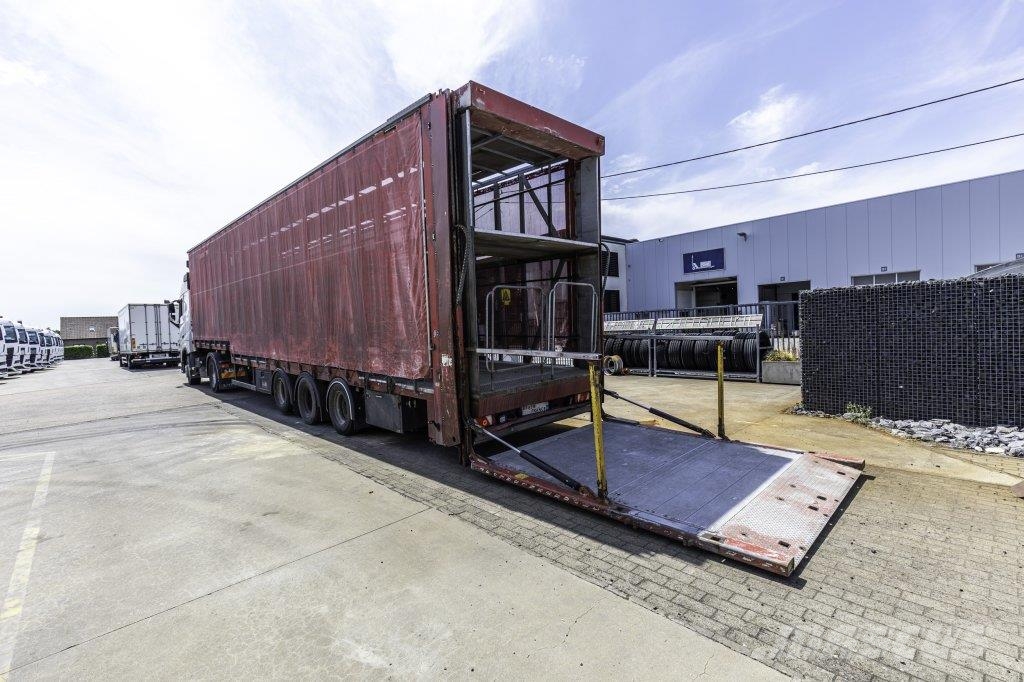 Lecitrailer CUELLO CISNE 3E-RD+DOUBLE ETAGE+DHOLLANDIA 2TON Curtainsiderauflieger