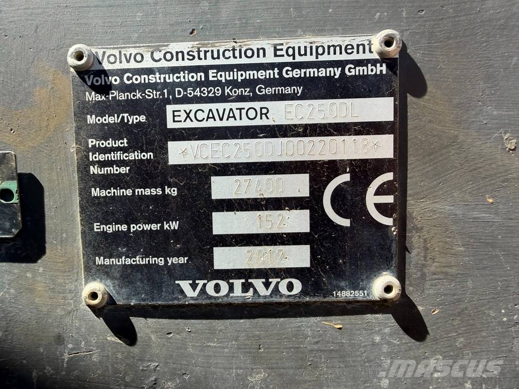Volvo EC 250 D L Excavadoras sobre orugas