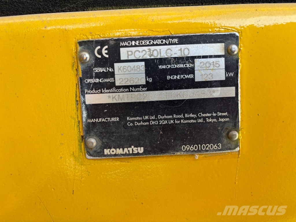Komatsu PC 210 LC-10 Crawler excavators
