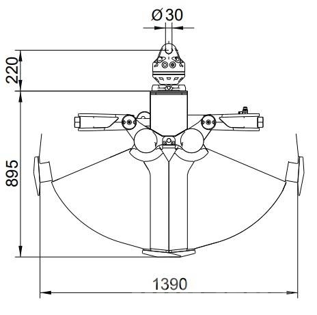 Kinshofer Grabgreifer / Greifer / KM 604 - 350 / NEU lagernd Αρπάγες