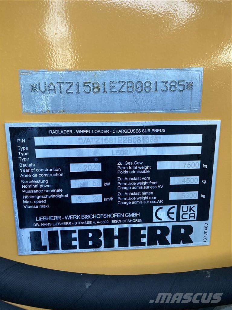 Liebherr L 509 Stereo Φορτωτές με λάστιχα (Τροχοφόροι)