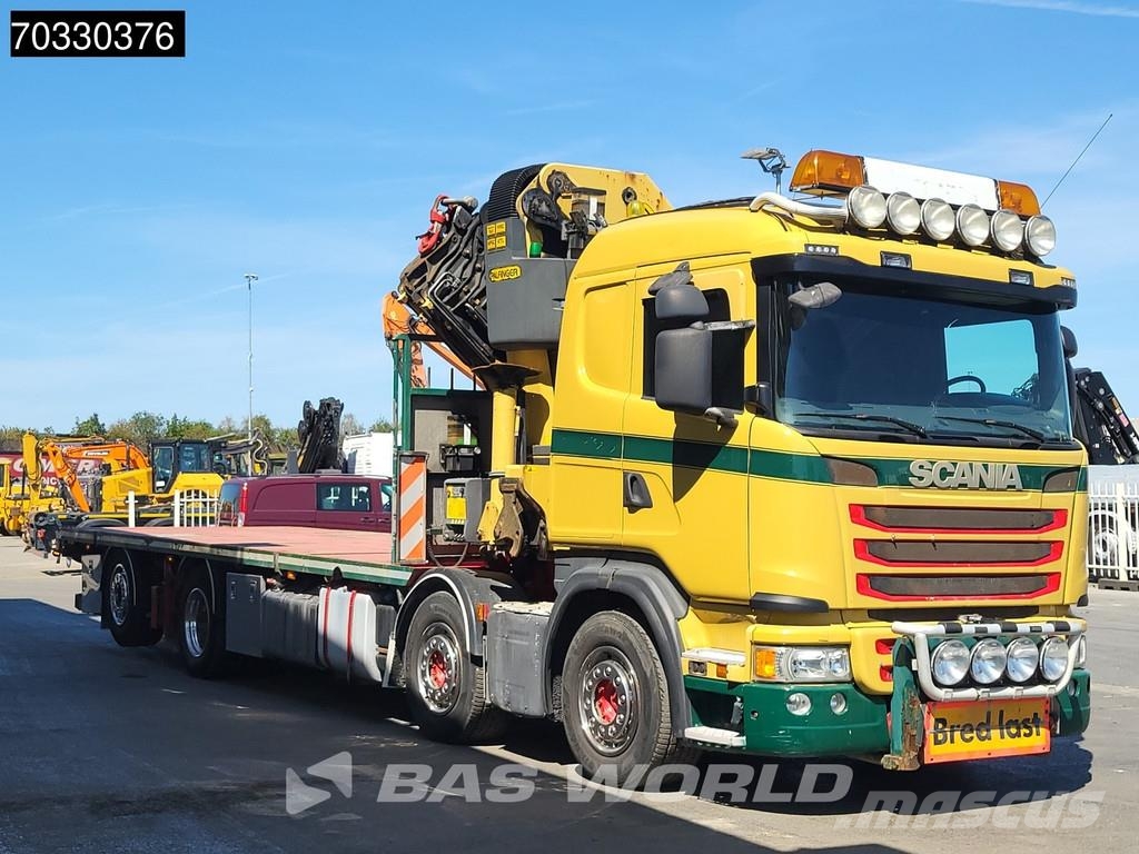Scania G450 8X2 Palfinger PK92002 SH Crane Kran Lift-Axle Camion plateau