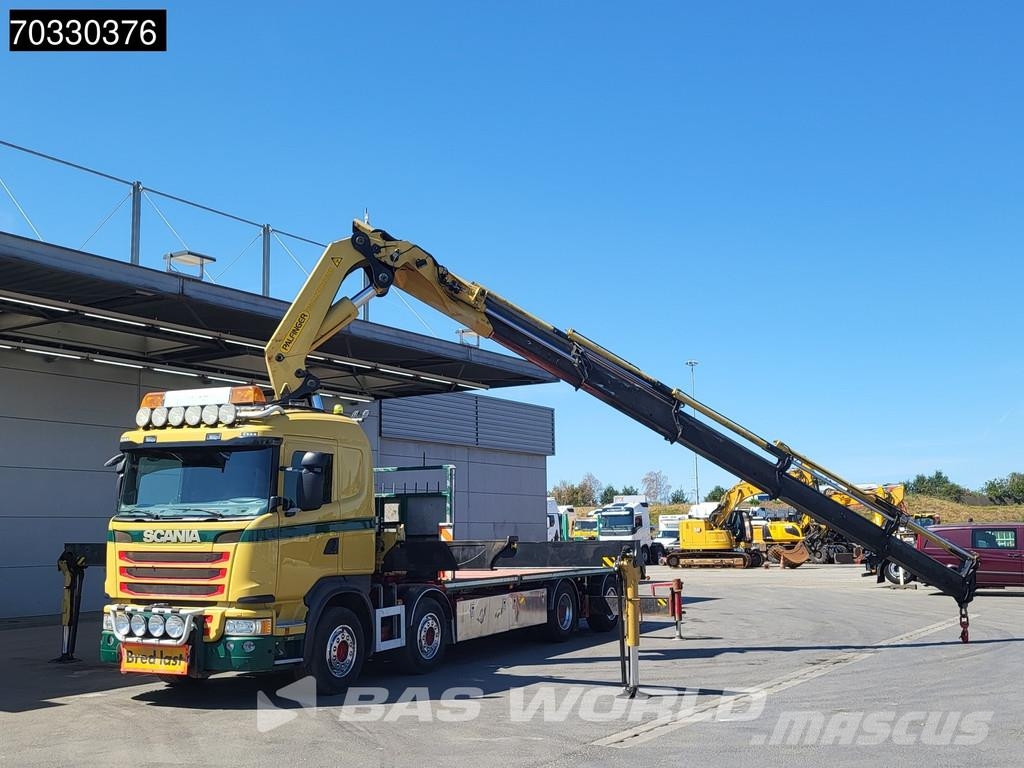 Scania G450 8X2 Palfinger PK92002 SH Crane Kran Lift-Axle Camion plateau