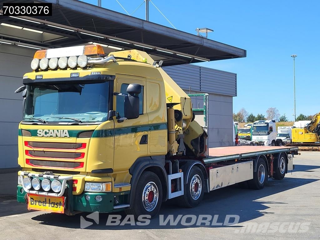 Scania G450 8X2 Palfinger PK92002 SH Crane Kran Lift-Axle Camion plateau
