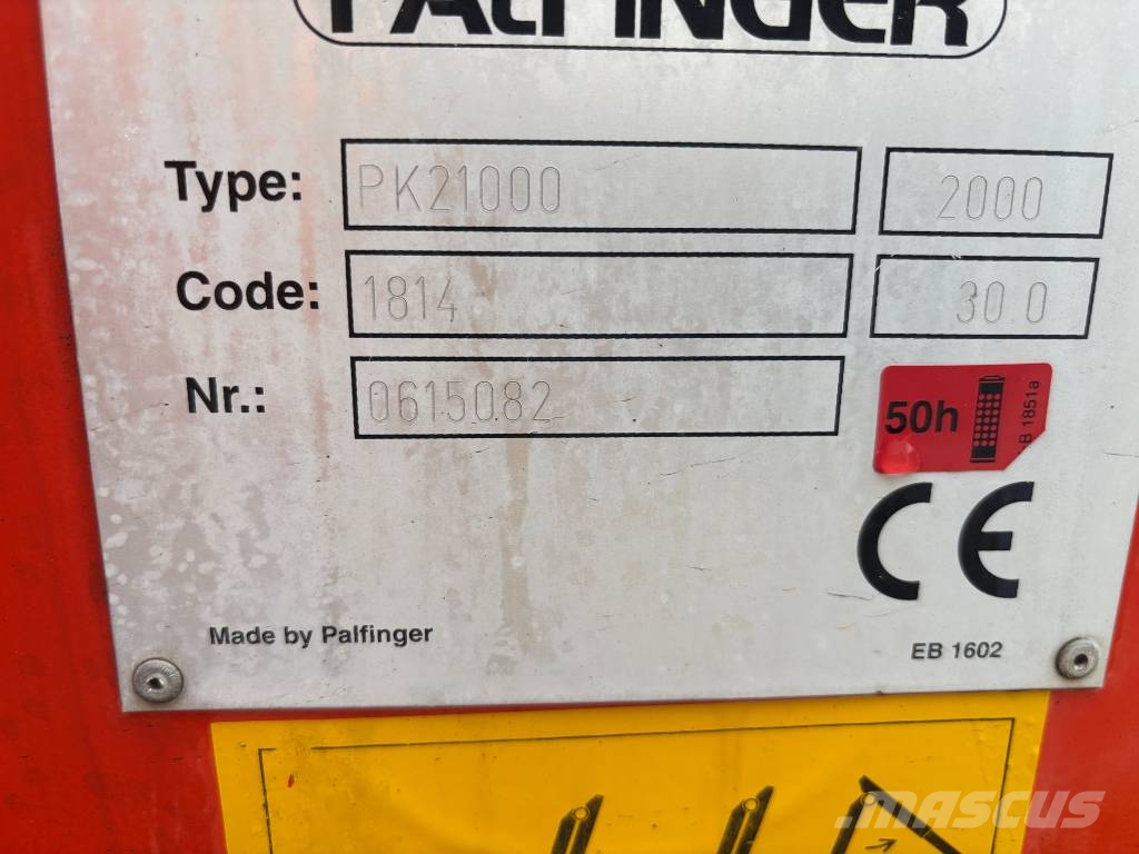 Palfinger PK 21000C Extra hydraulic, Remote controll Grúas cargadoras