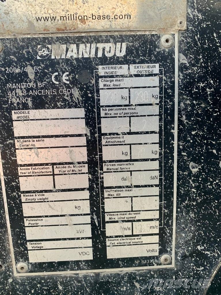 Manitou Cherry Picker 180 ATJ2 E3 曲臂高空工作平台