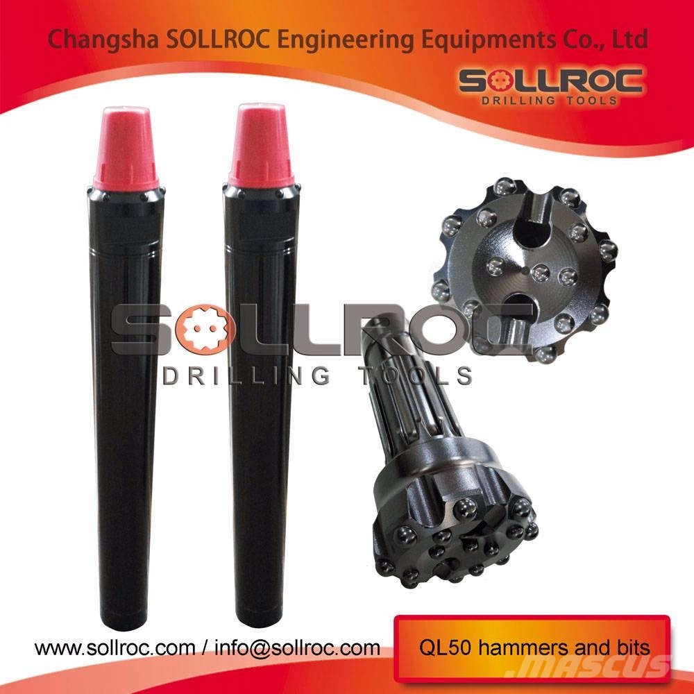 Sollroc DTH hammers for mining, water well drilling, etc Комплектуючі і запасні частини для бурових установок