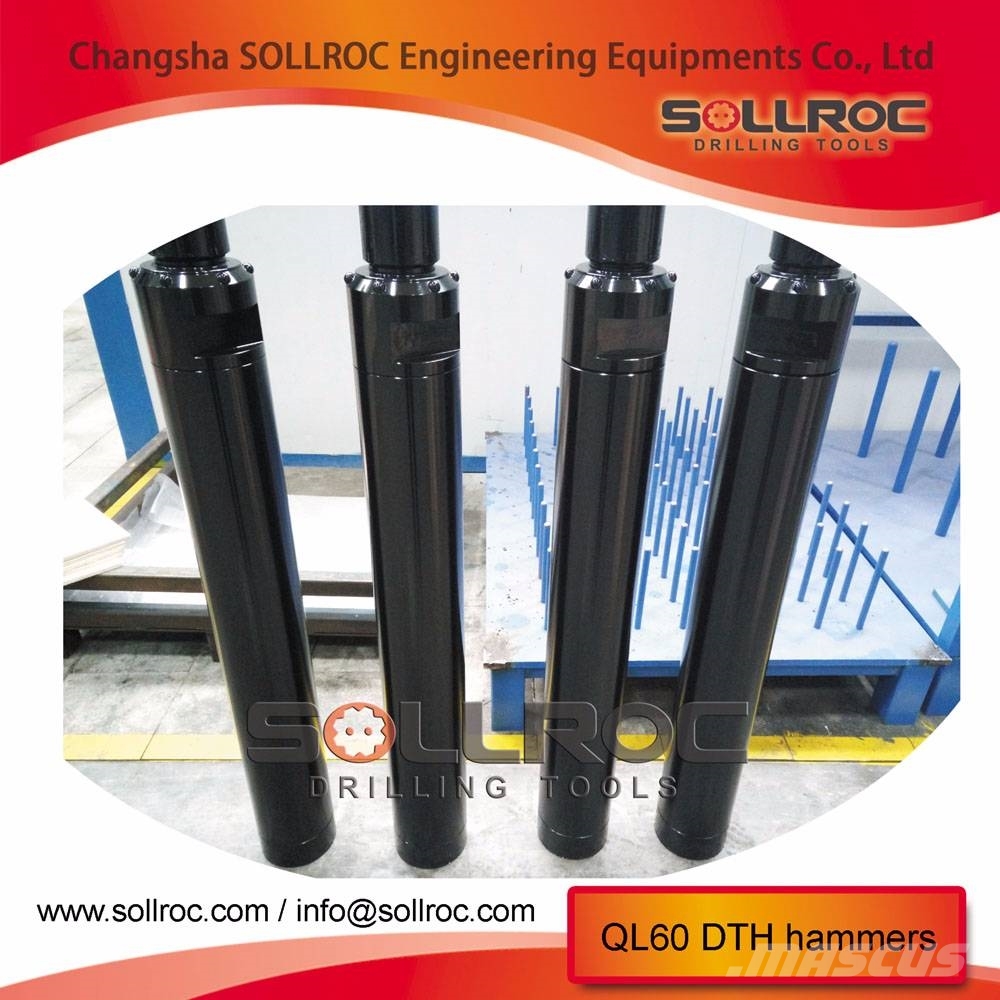 Sollroc DTH hammers for mining, water well drilling, etc Комплектуючі і запасні частини для бурових установок