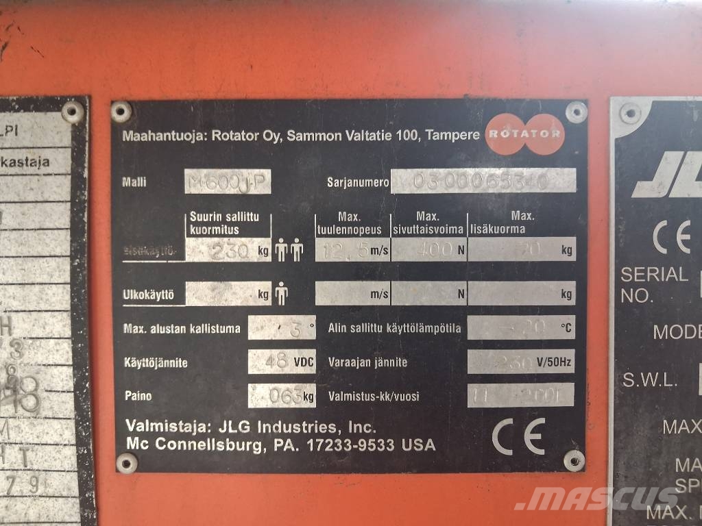 JLG M 600 JP hydridi diesel / akku Knikarmhoogwerkers