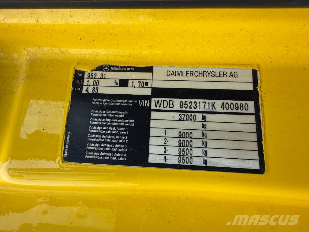 Mercedes-Benz Actros 4140 8x4 KOKS MEGAVAC 8000 ADR Tørsuger Paine-/imuautot