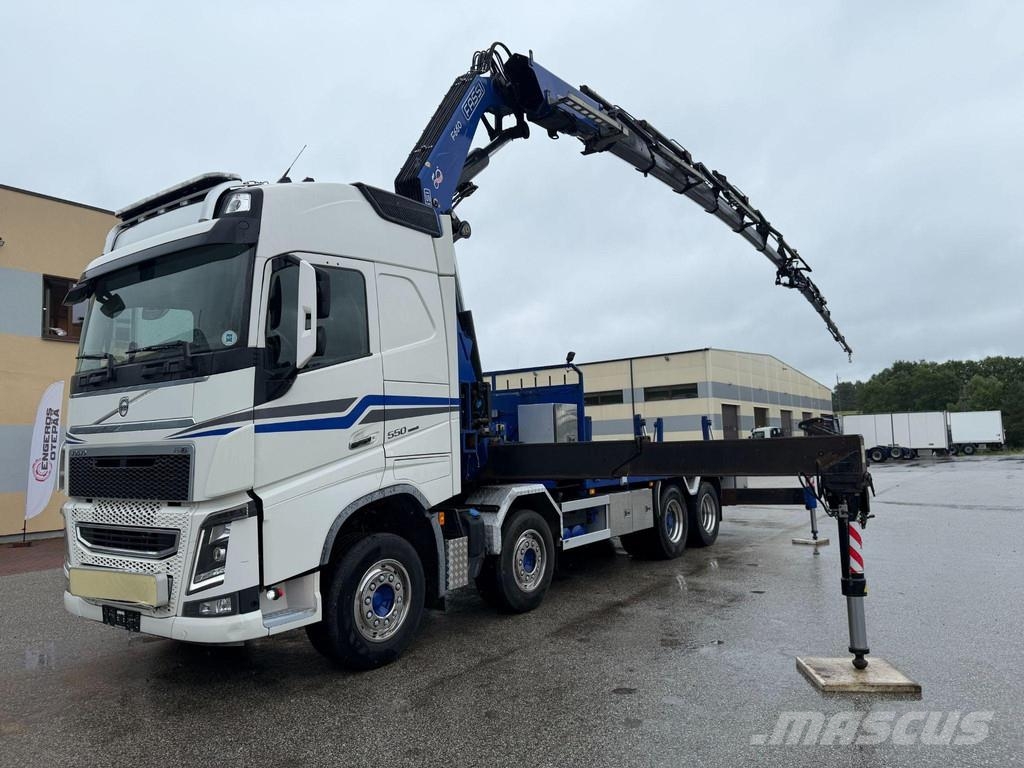 Volvo FH550 8X2 EURO6 + FASSI F660 + JIB Smagās mašīnas ar celtni